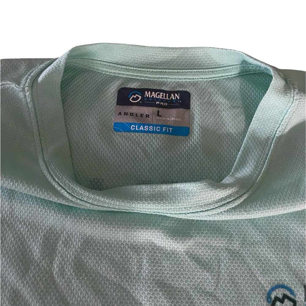 Magellan Men’s outdoors Pro Aqua Blue shirt Angler Series Long Sleeve Si… - Picture 3 of 13